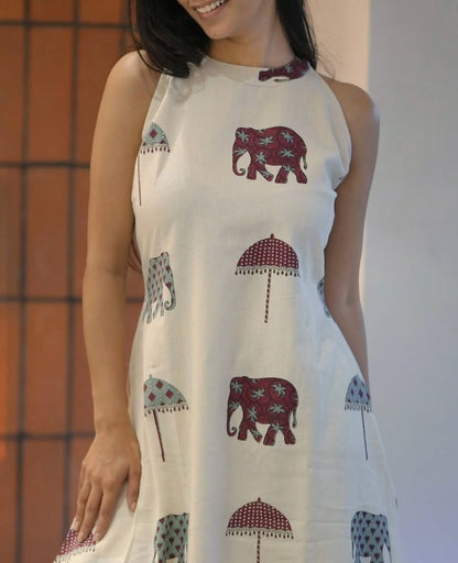 Elephant Floral Melody Cotton Co-ord Set